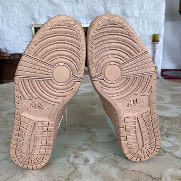 NIKE DUNK Sky HI VT QS Wedge Vachetta Tan Leather & Artic Green Patent Leather - Picture 7 of 14